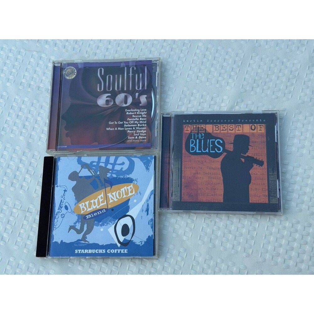 Lot 3 CDs Classic Compilations: Jazz, Soul And Blues Martin Scorsese, Starbucks.